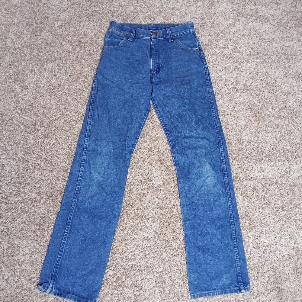 Wrangler Cowboy‎ Cut Jeans Women 16 Slim Blue Good Western High Rise 13MWZBP